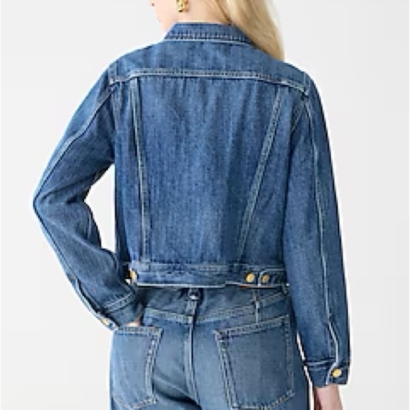 J Crew Stylish Blue Denim Jacket - Picture 4 of 5